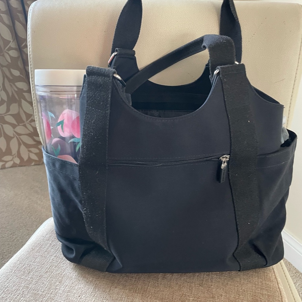 Black purse handbag with Multiple Pockets